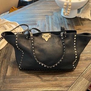 Valentino Rockstud Leather Tote